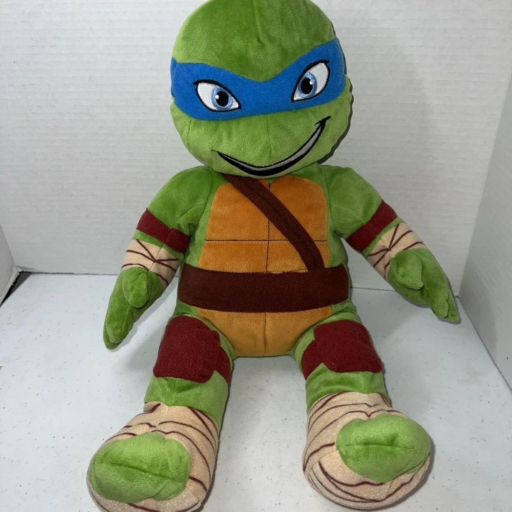Build a Bear Teenage Mutant Ninja Turtle Leonardo Plush Green Toy Stuffed 18